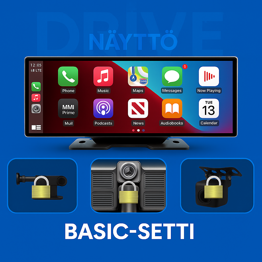 DriveNäyttö PRO™ - CarPlay järjestelmä